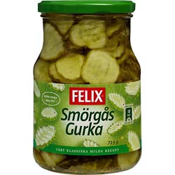 Felix sweet pickled Gherkins