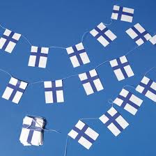 Finnish flag garland