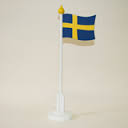 Wooden Swedish Flagpole