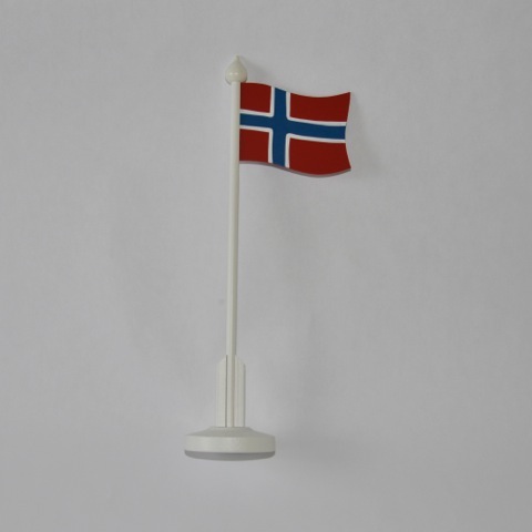 Wooden Norwegian Flagpole