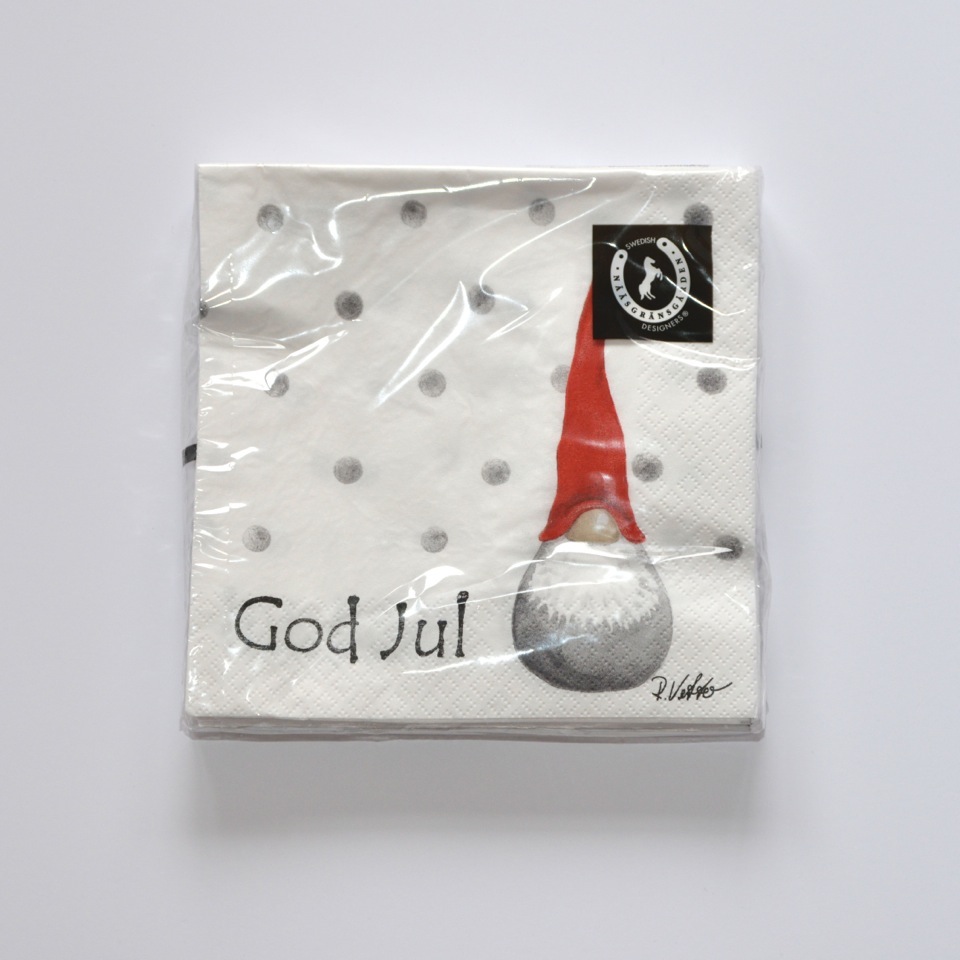 God jul cocktail napkin