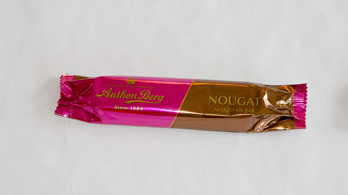 Anthon Berg nougat marzipan bar, large