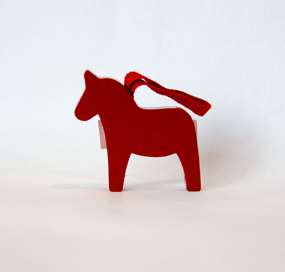 Red Dala horse ornament