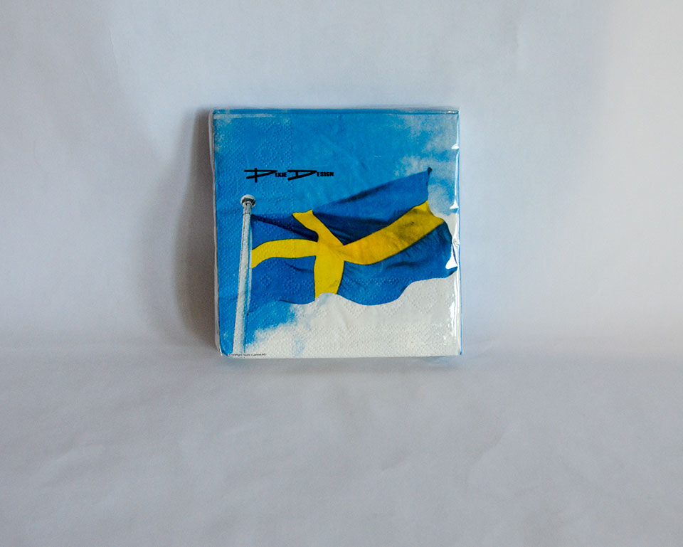 Swedish Flag Cocktail Napkin