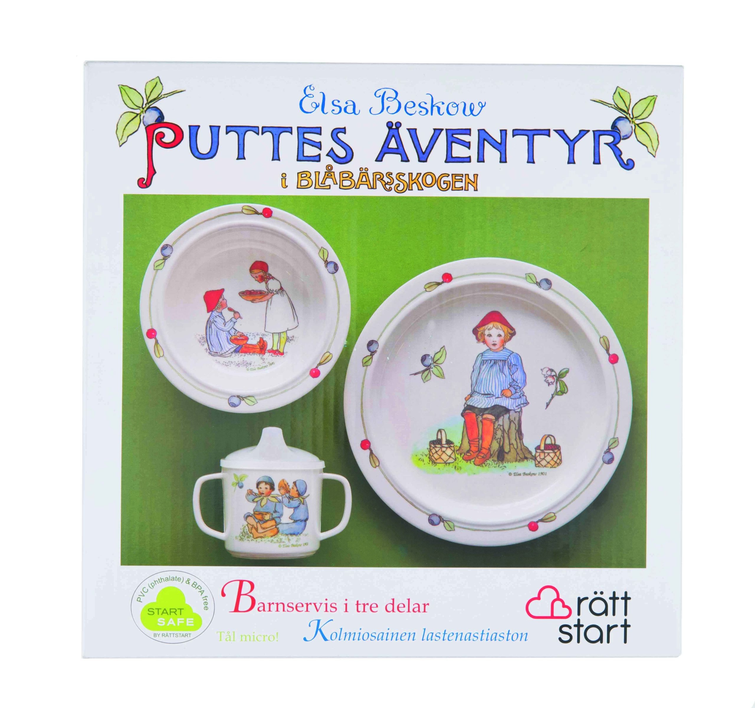 Puttes äventyr children’s tableware set