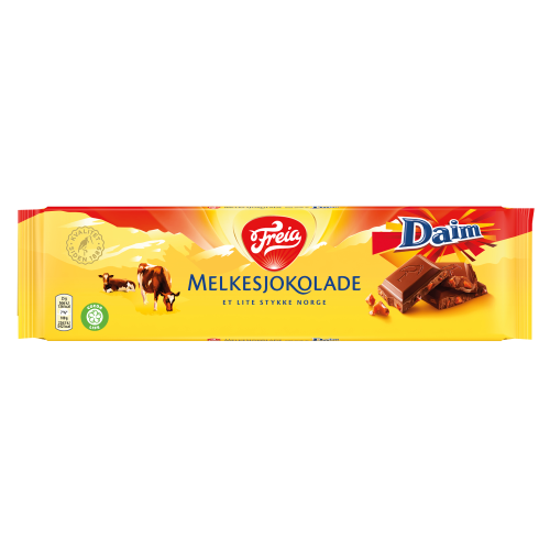 Freia chocolate with Daim