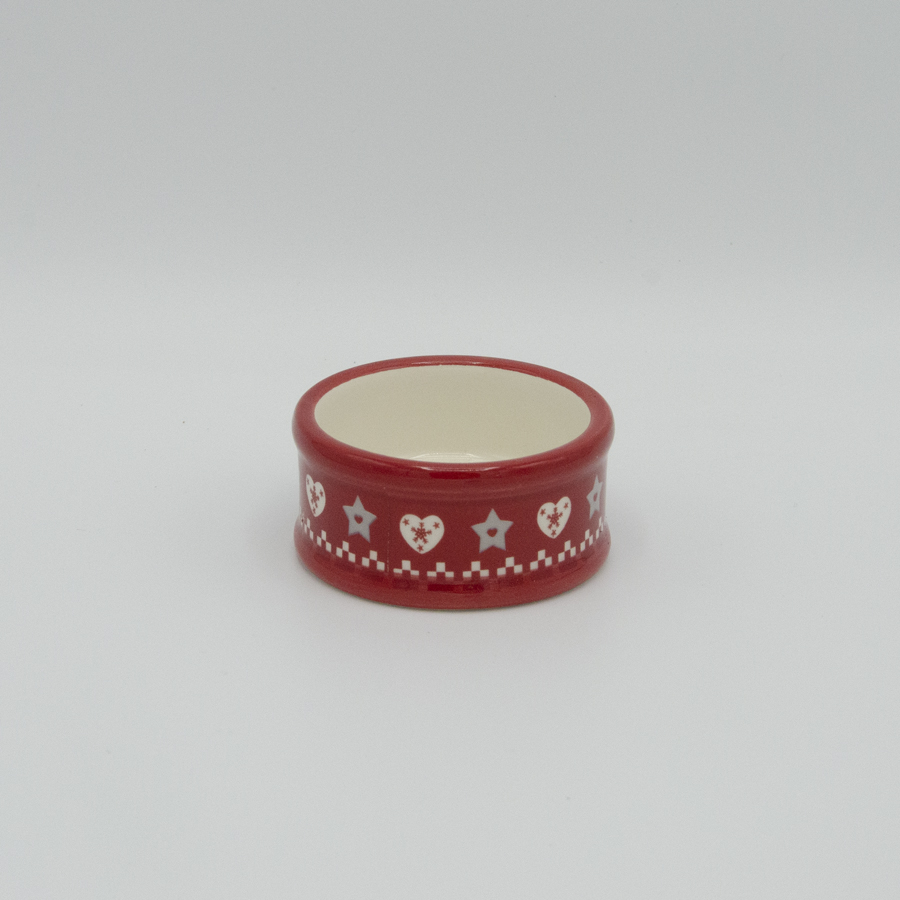 Red candle holder for calendar candle