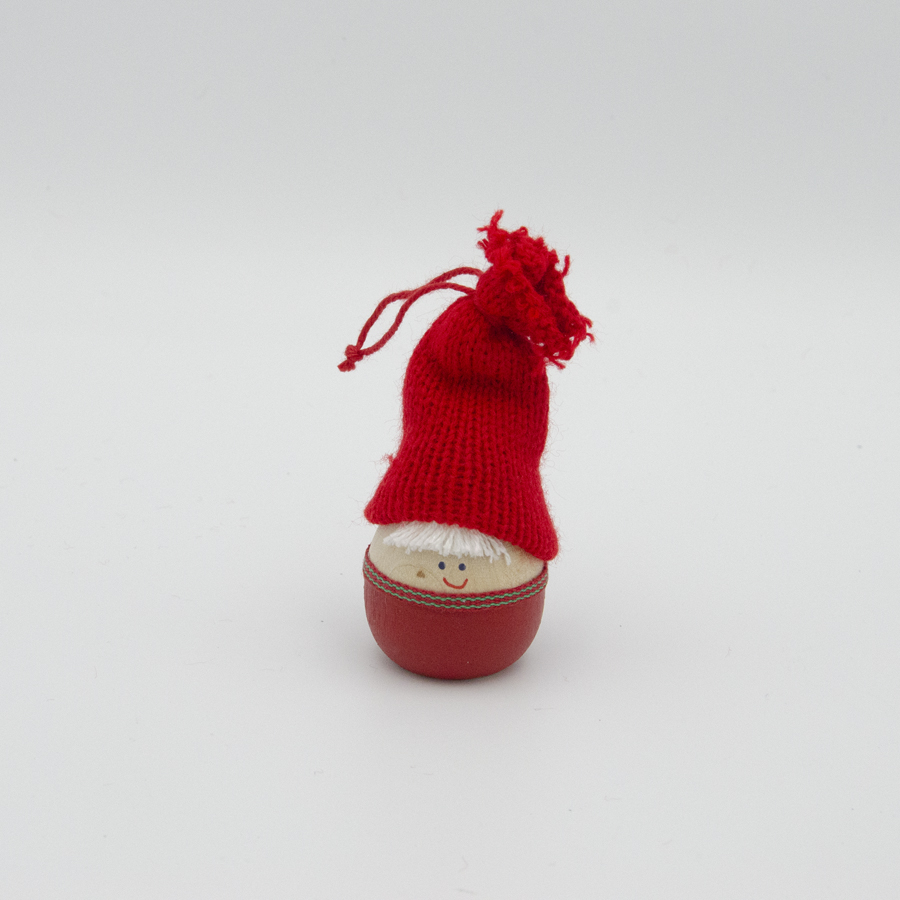 Round Tomte boy ornament