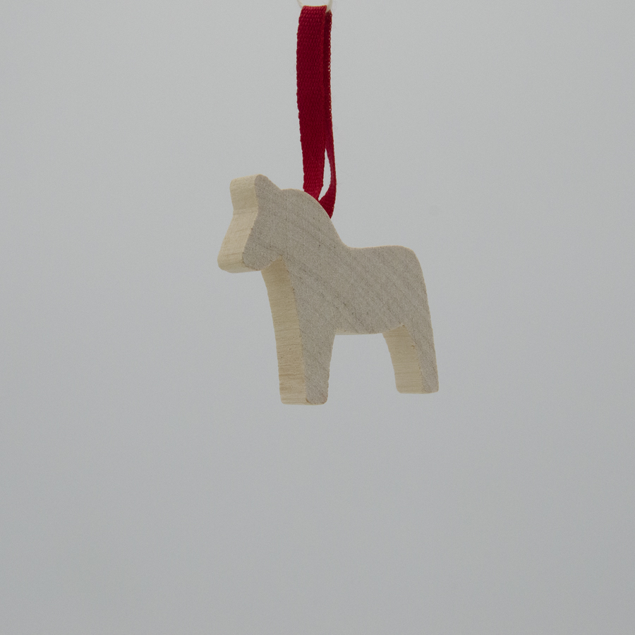 Wooden Dala horse ornament