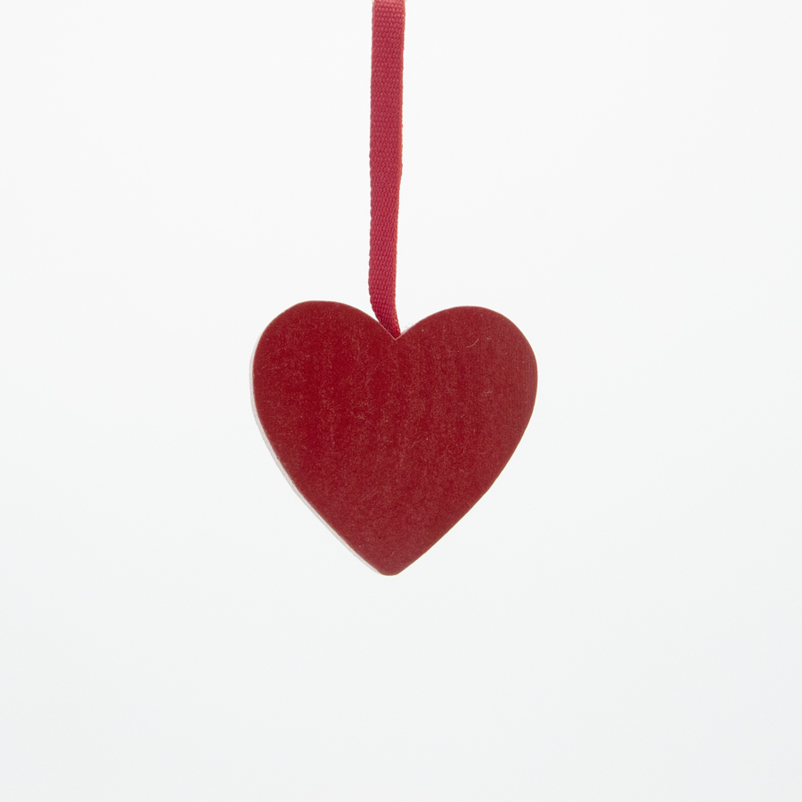 Red heart ornament