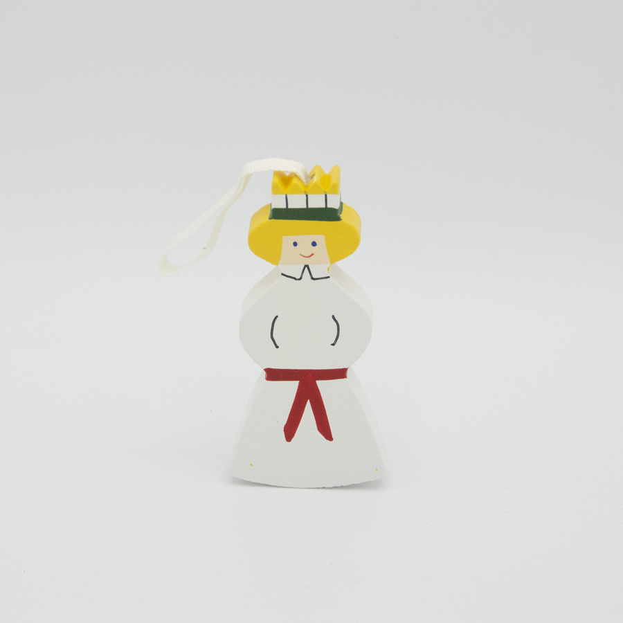 Painted Lucia ornament