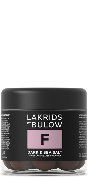 Lakrids by Johan Bülow F, dark & sea salt