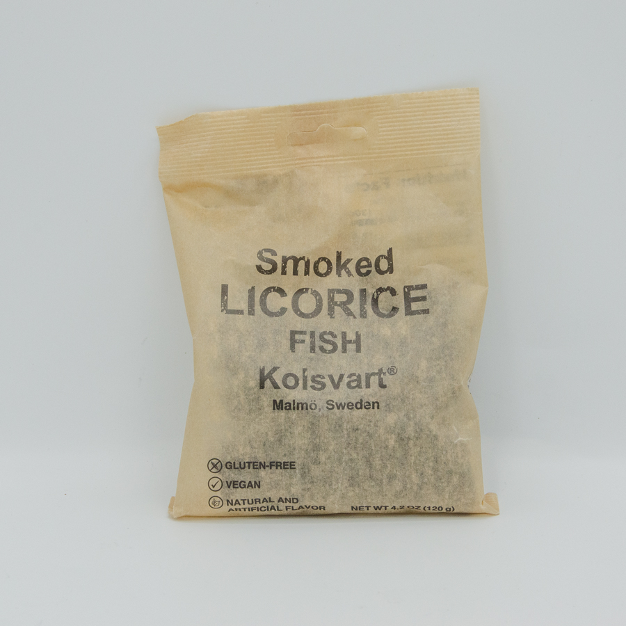 Kolsvart, smoked licorice fish