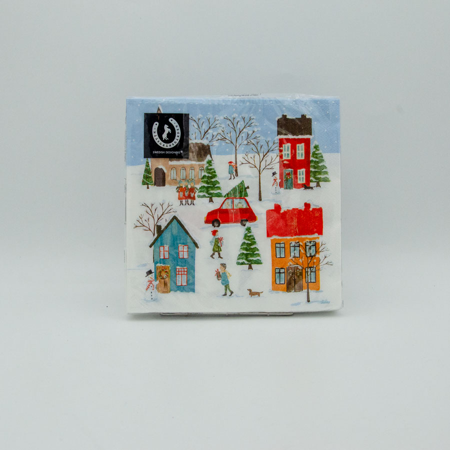 Winter Village lunch napkin